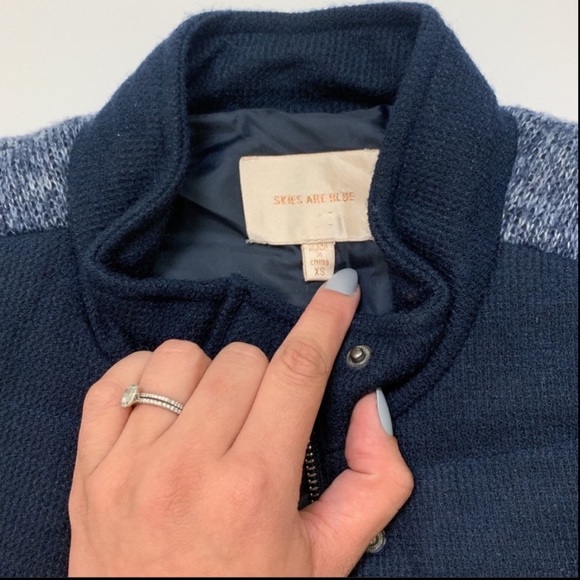 Skies are Blue Navy Blue Puffer Vest - Picture 2 of 3